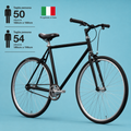Bici fixed 28 single speed nero personalizzabile