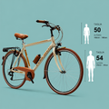 Bici trekking 28 uomo panna personalizzabile