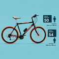 Ibrida 28 uomo 21v shimano arancio personalizzabile