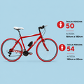 Bici ibrida 28 rosso personalizzabile