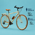 Ibrida 28 ciy bike uomo Shimano alluminio bici panna personalizzabile