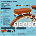 Seggiolino Bici Posteriore Cuscino Vari Colori