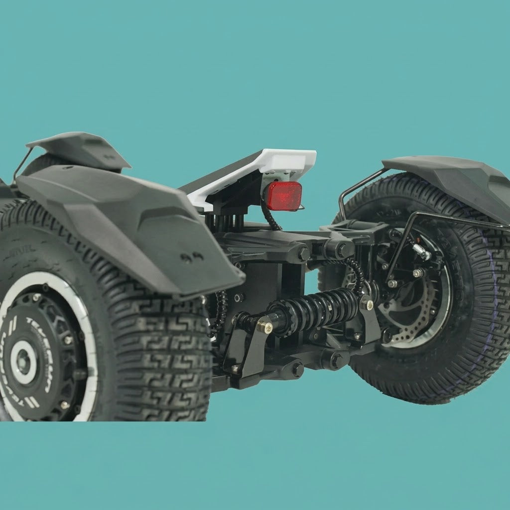 Teverun Tetra - Monopattino Elettrico 4 Motori 9900W