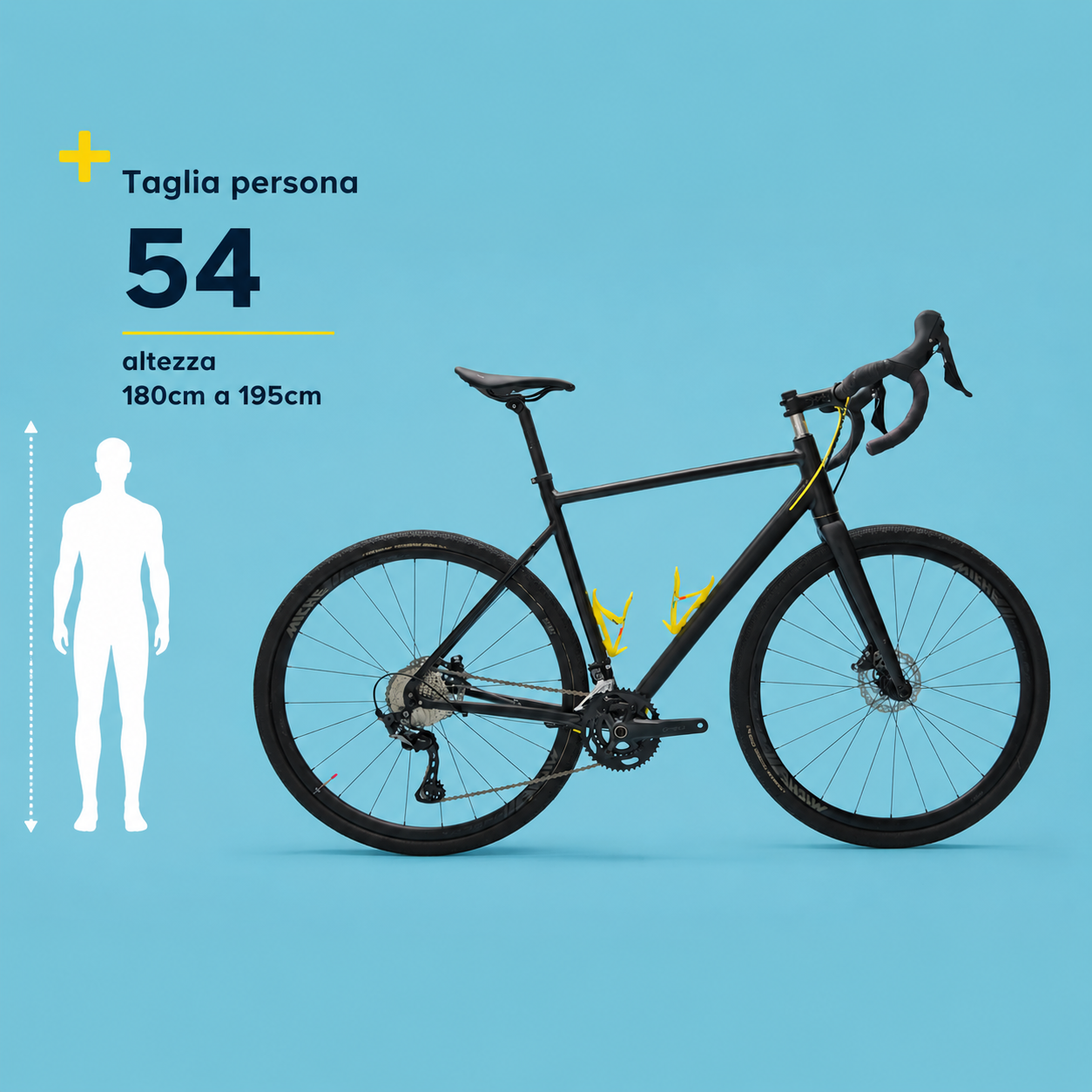 Bici corsa 28 uomo Shimano in alluminio nero personalizzabile