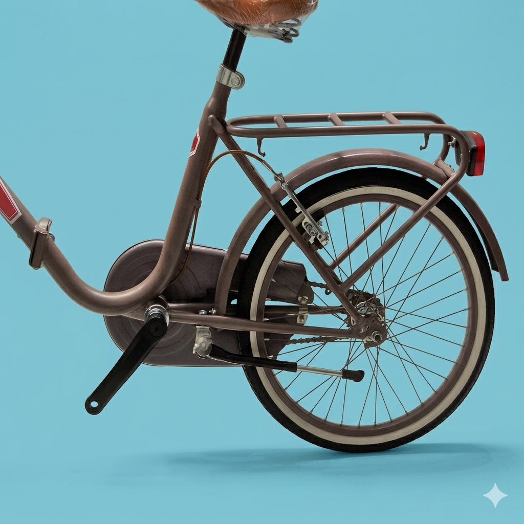Bici Pieghevole 20" Marrone — Per Mare, Camper e Villaggi, Personalizzabile