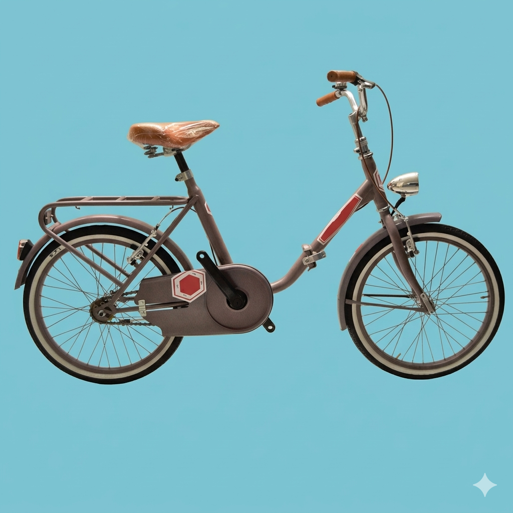 Bici Pieghevole 20" Marrone — Per Mare, Camper e Villaggi, Personalizzabile
