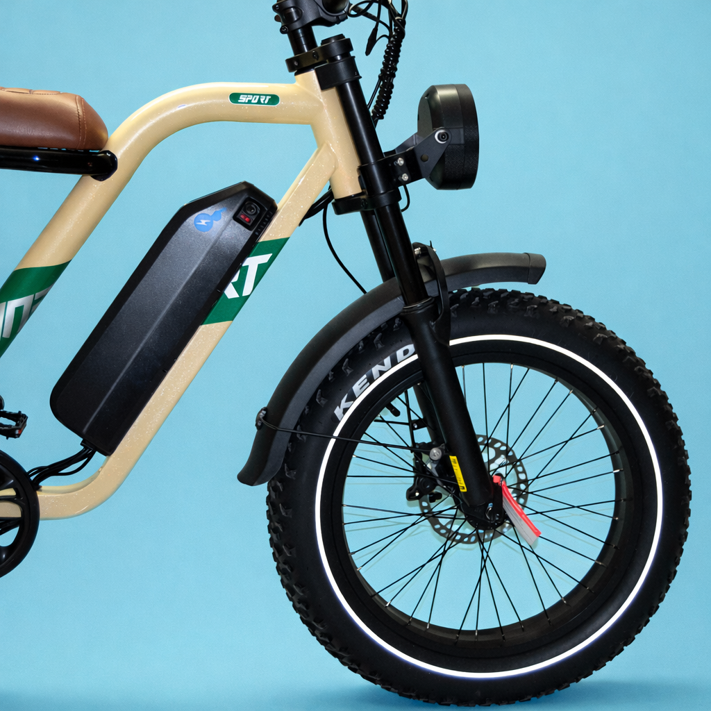 Ebike Cafè Racer Stile Moped Vintage Urbana