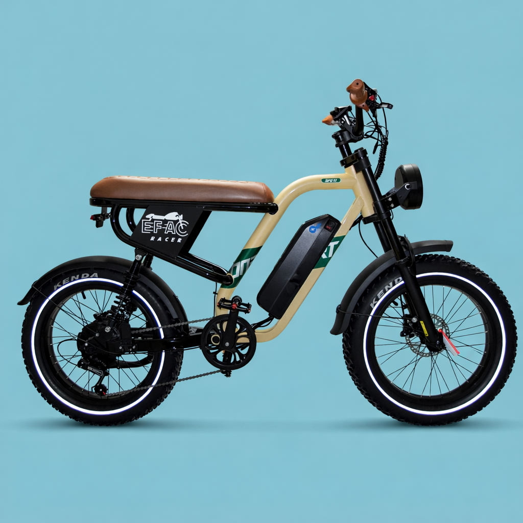 Ebike Cafè Racer Stile Moped Vintage Urbana