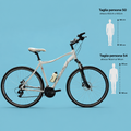 Ibrida 28 bici ammortizzata uomo in alluminio shimano personalizzabile