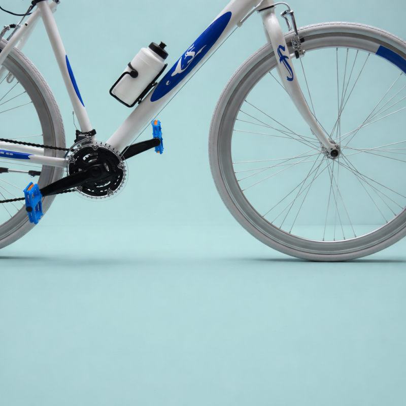 bici 28 corsa bianco blu uomo Shimano alluminio personalizzabile
