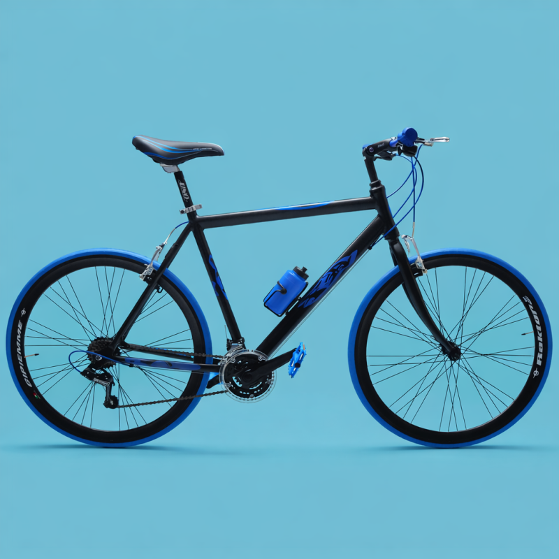 bici 28 corsa blu nero personalizzabile