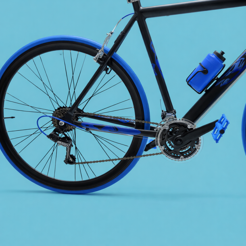bici 28 corsa blu nero personalizzabile