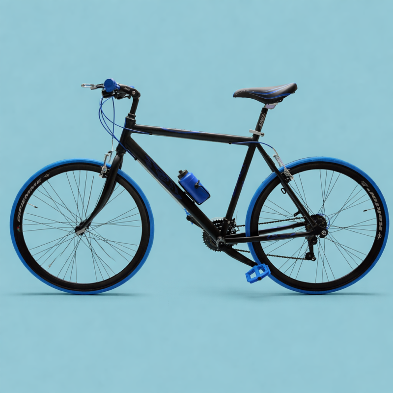 bici 28 corsa blu nero personalizzabile