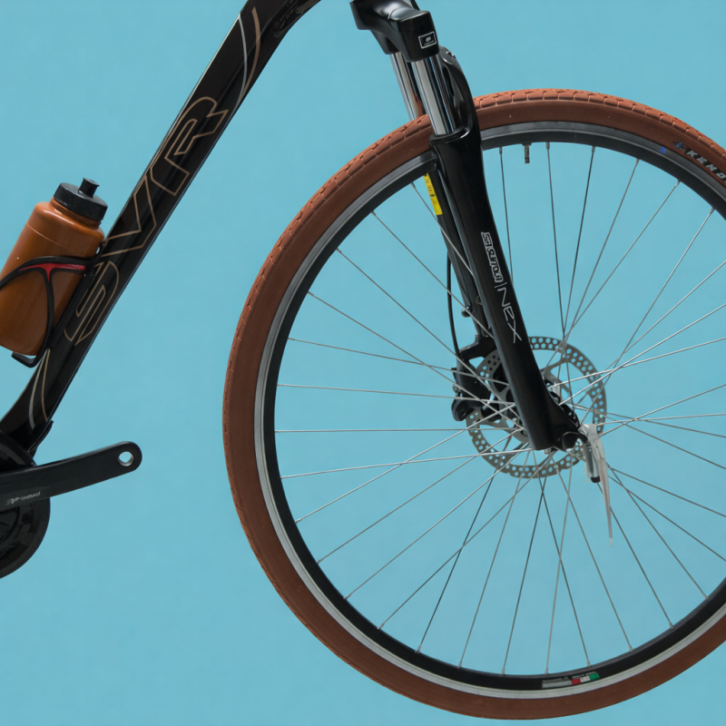 Bici 28 uomo nero marrone Shimano in alluminio personalizzabile