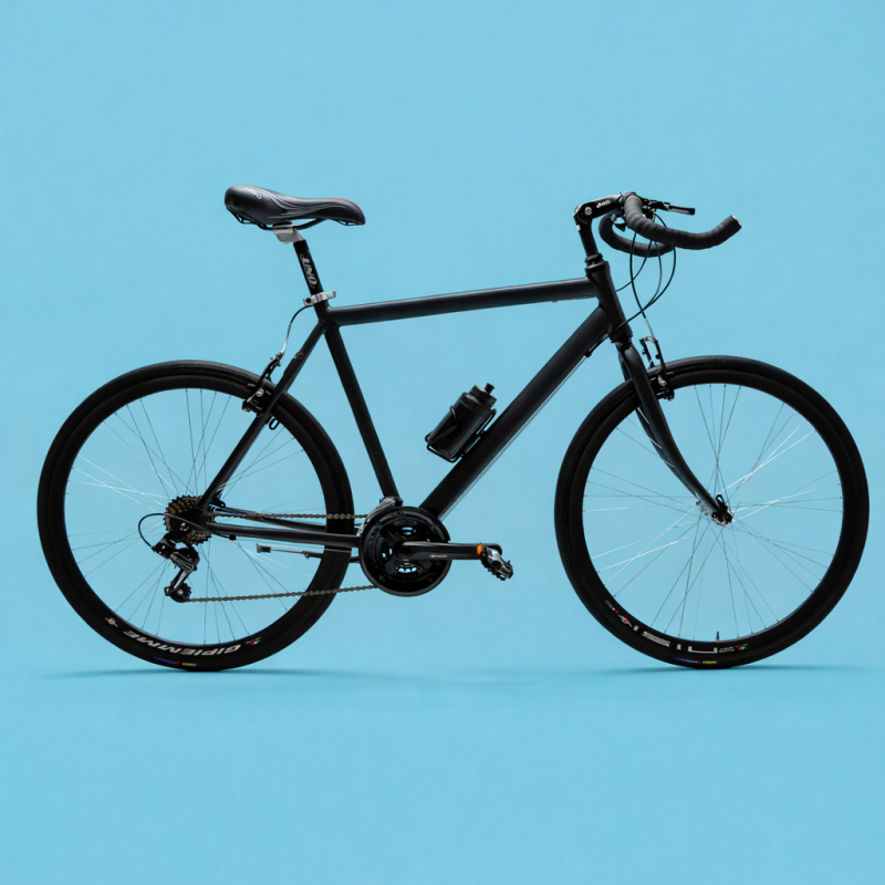 bici corsa 28 uomo Shimano in alluminio nera personalizzabile