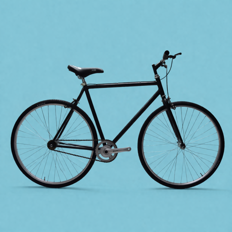 Bici fixed 28 single speed nero personalizzabile