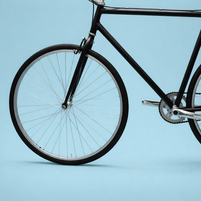 Bici fixed 28 single speed nero personalizzabile