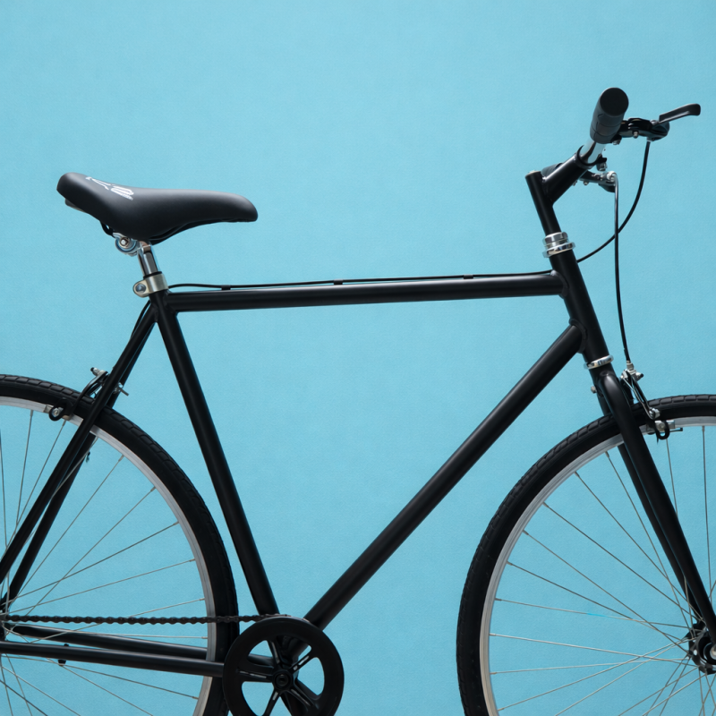 Bici fixed 28 single speed nero personalizzabile