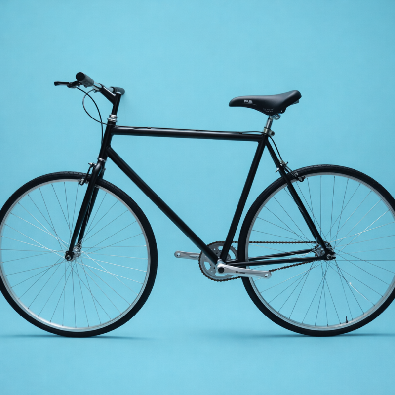 Bici fixed 28 single speed nero personalizzabile