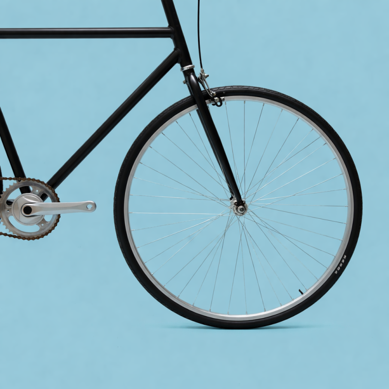 Bici fixed 28 single speed nero personalizzabile
