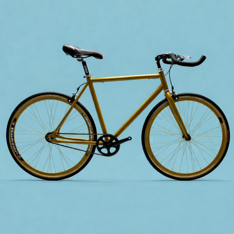 Bici fixed single speed 28 gold personalizzabile