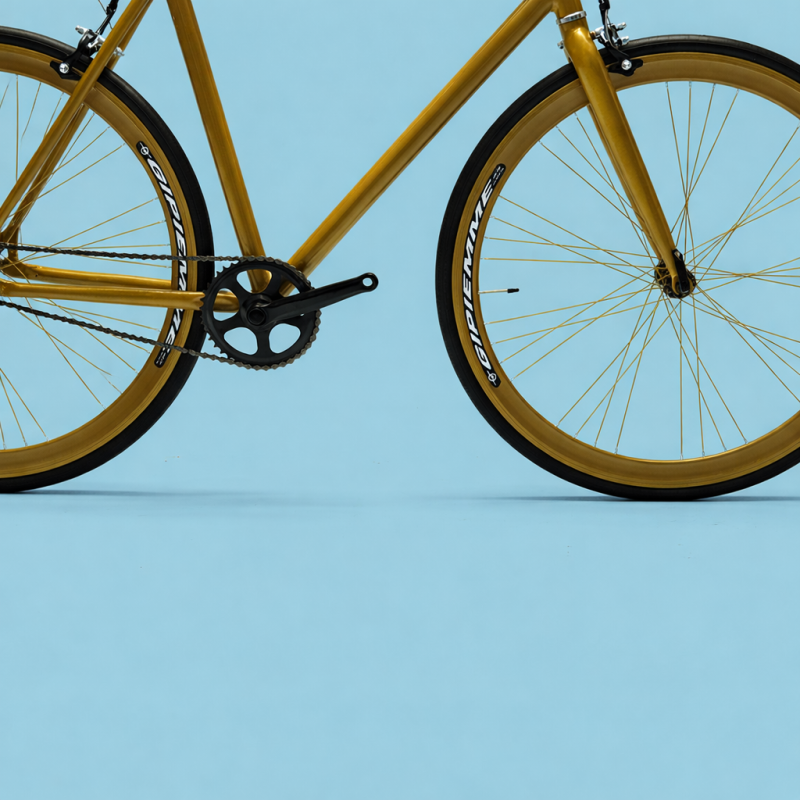 Bici fixed single speed 28 gold personalizzabile