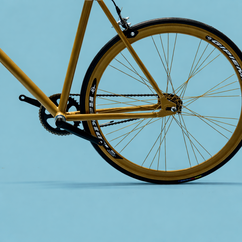 Bici fixed single speed 28 gold personalizzabile