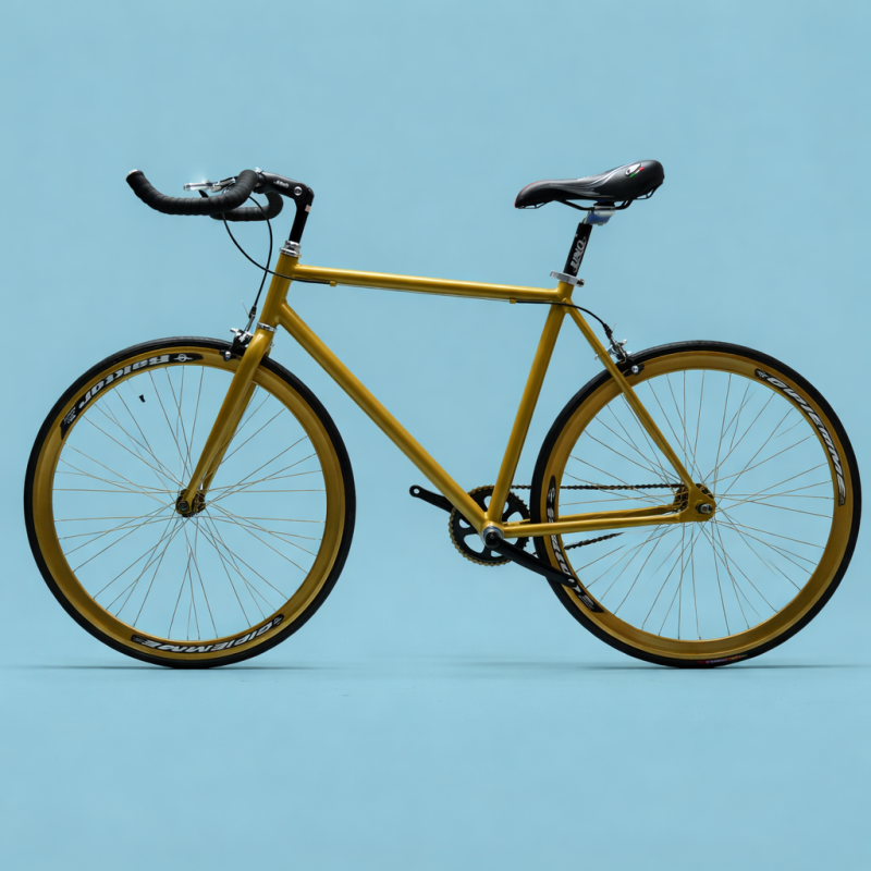 Bici fixed single speed 28 gold personalizzabile