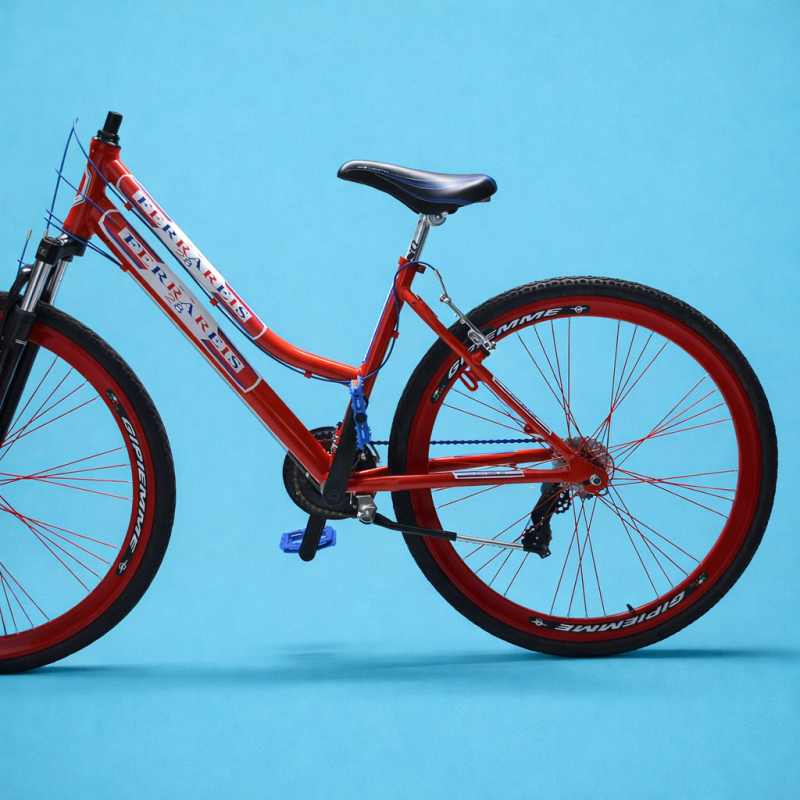 Bici Ibrida 28 Donna Shimano 21 Velocità City Bike Trekking Alluminio Rosso personalizzabile