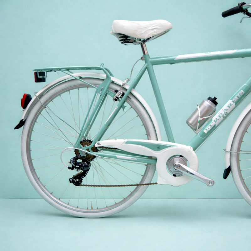 Bici trekking 28 alluminio personalizzabile verde shimano città