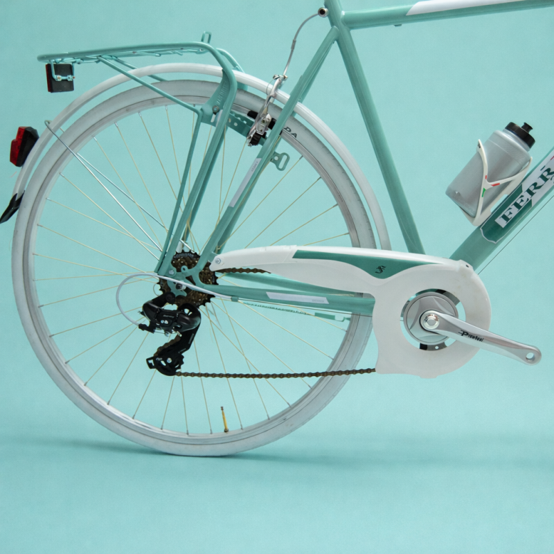 Bici trekking 28 alluminio personalizzabile verde shimano città