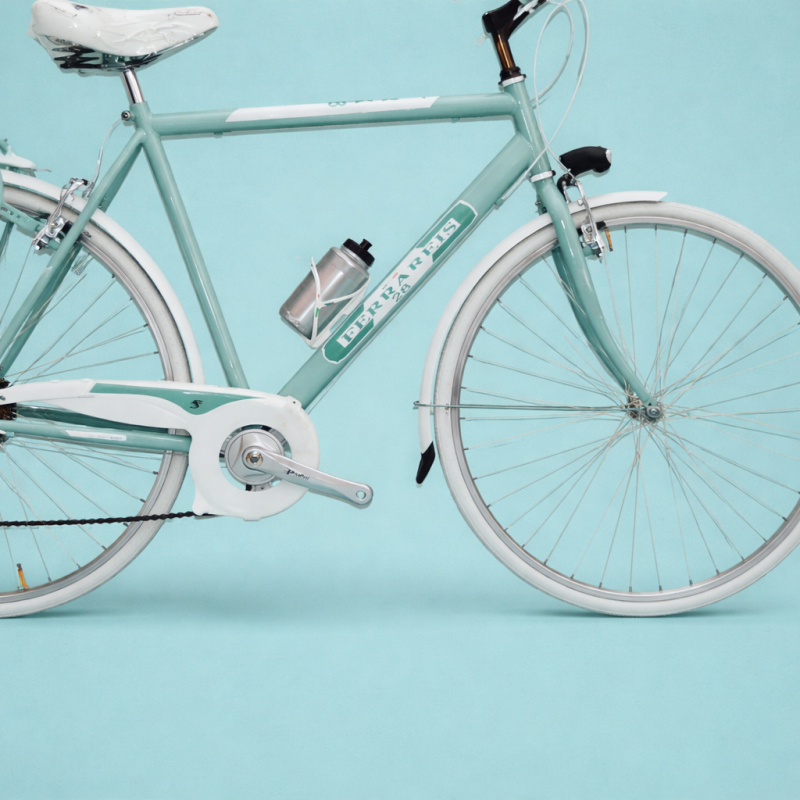 Bici trekking 28 alluminio personalizzabile verde shimano città