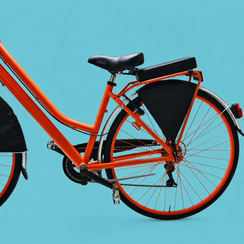 Bici trekking city bike 28 shimano donna arancione personalizzabile