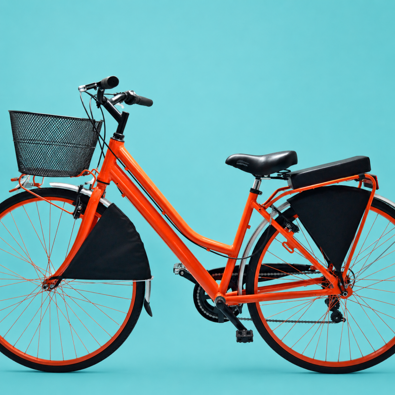 Bici trekking city bike 28 shimano donna arancione personalizzabile