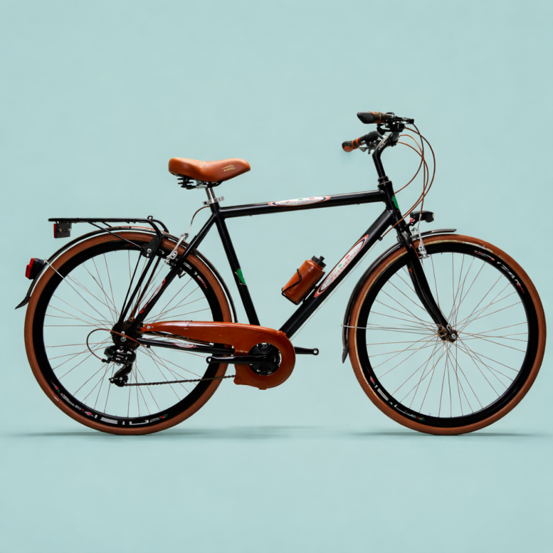 Bici trekking 28 uomo marrone personalizzabile