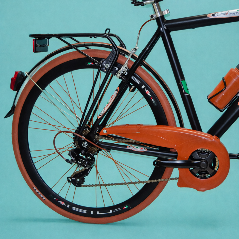 Bici trekking 28 uomo marrone personalizzabile