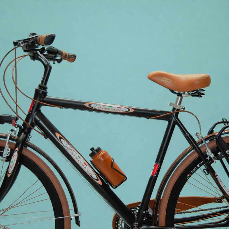 Bici trekking 28 uomo marrone personalizzabile