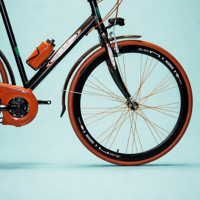 Bici trekking 28 uomo marrone personalizzabile
