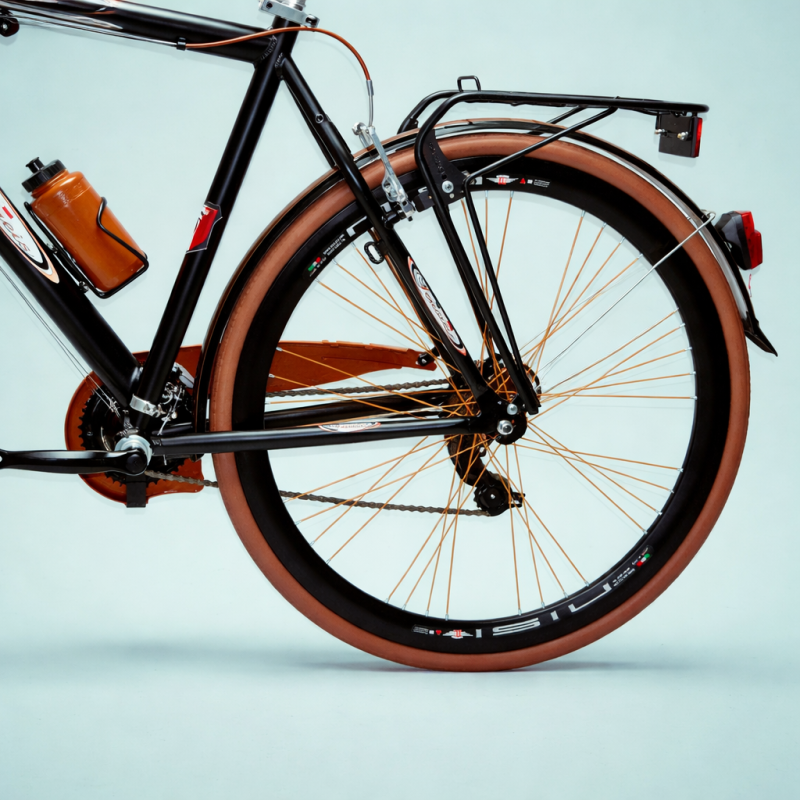 Bici trekking 28 uomo marrone personalizzabile