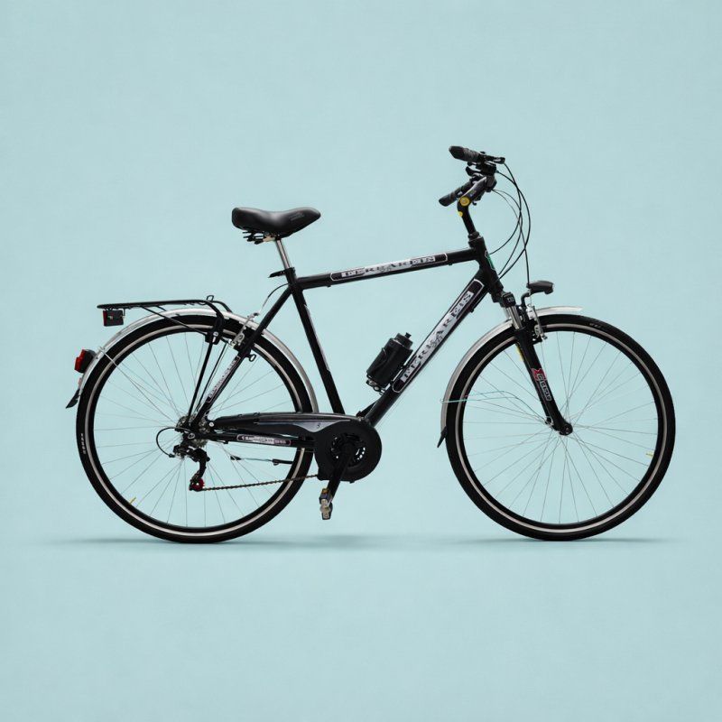 Bici trekking 28 city bike uomo nera personalizzabile