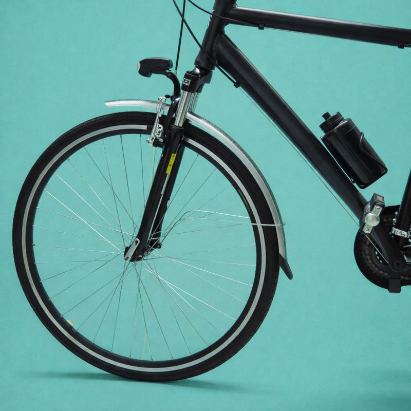 Bici trekking 28 city bike uomo nera personalizzabile