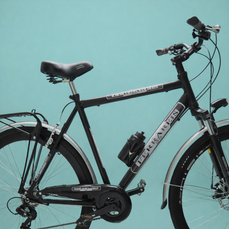 Bici trekking 28 uomo nera personalizzabile