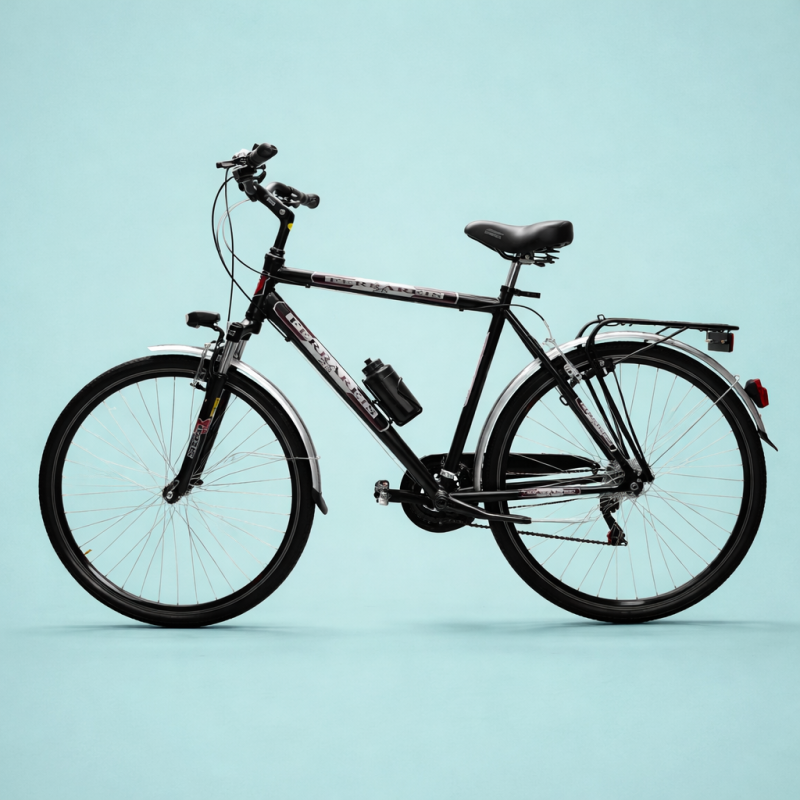 Bici trekking 28 city bike uomo nera personalizzabile