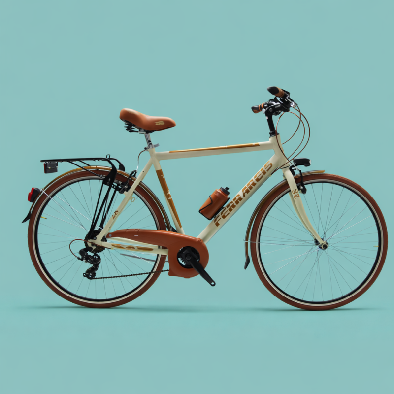 Bici trekking 28 uomo panna personalizzabile