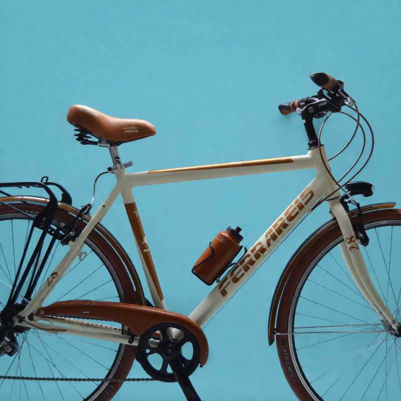 Bici trekking 28 uomo panna personalizzabile