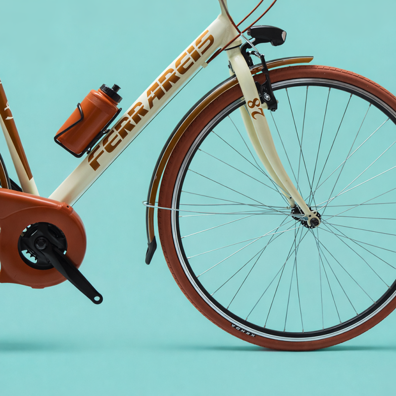 Bici trekking 28 uomo panna personalizzabile