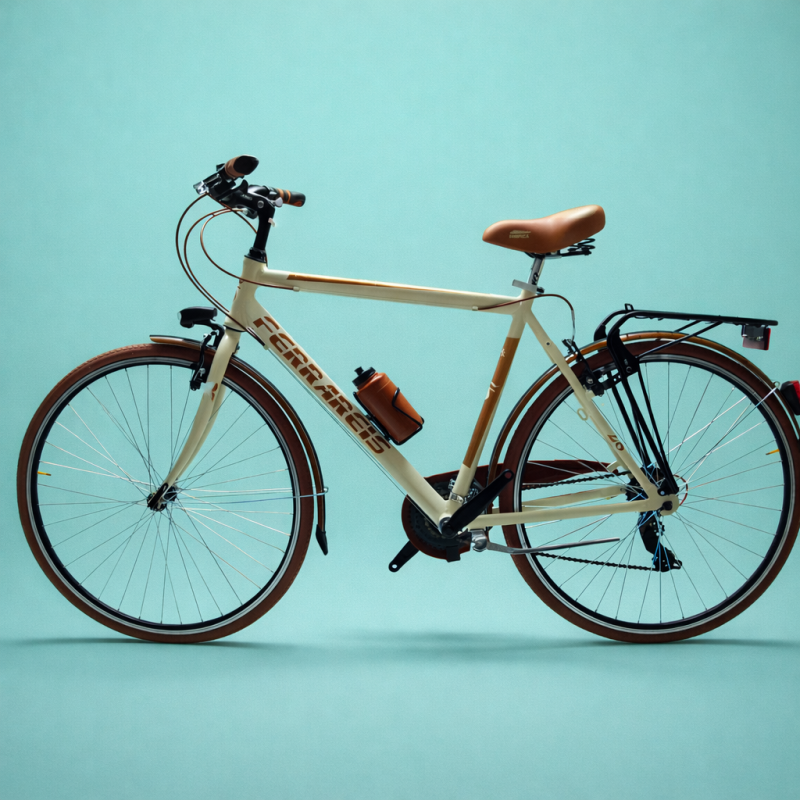 Bici trekking 28 uomo panna personalizzabile