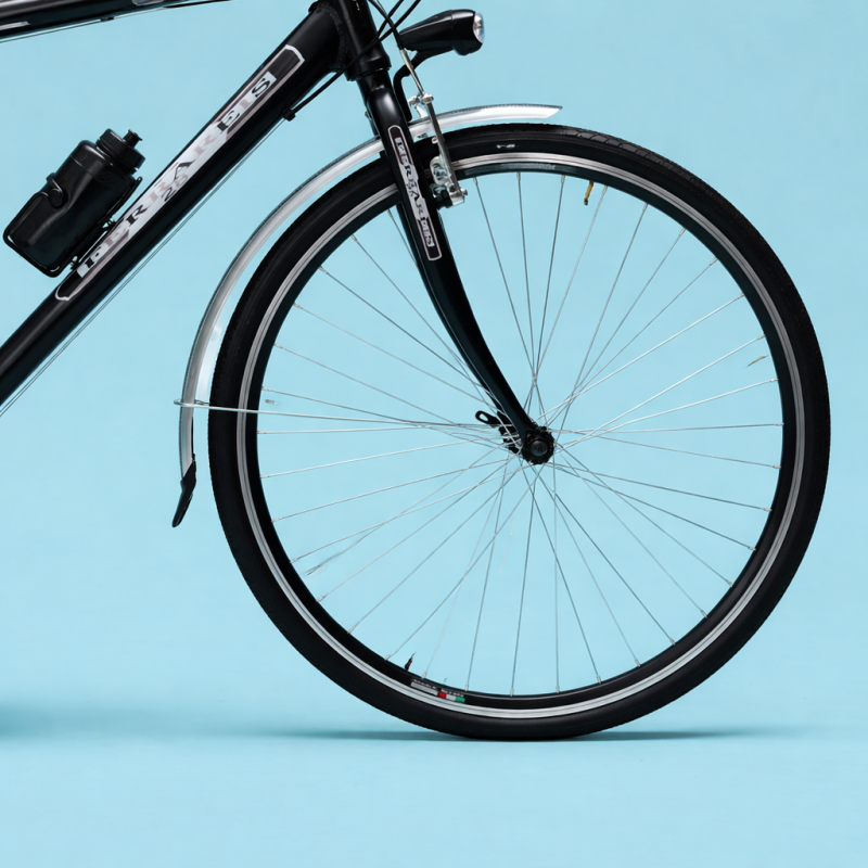 Bici trekking city bike shimano alluminio 28 nero uomo personalizzabile