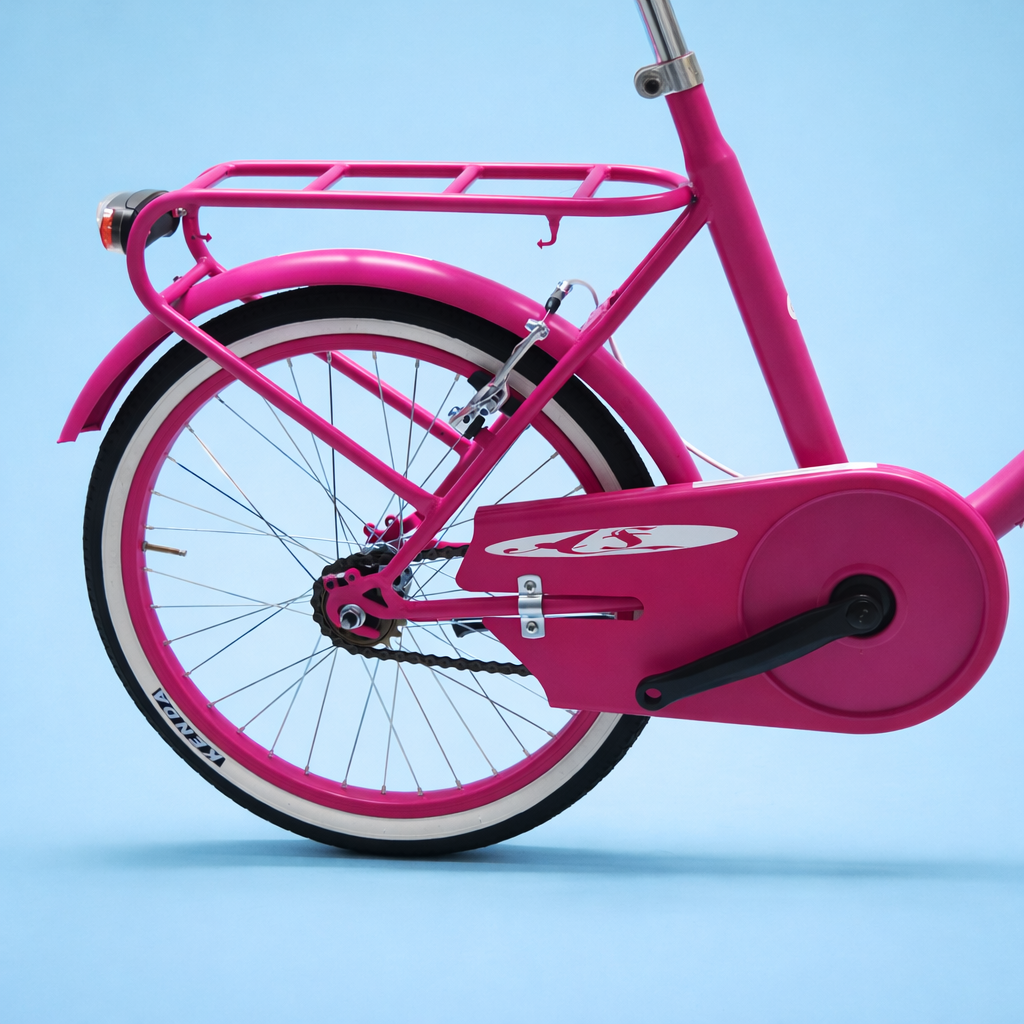 Bici Pieghevole 20" Fucsia — Ideale per Camper, Mare e Villaggi