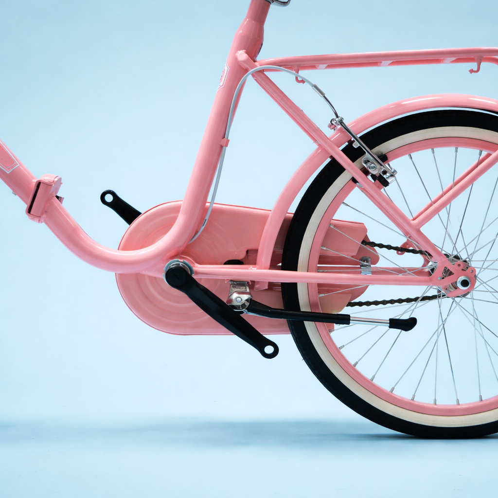 Bici Pieghevole 20" Rosa e Bianco — Shimano Nexus, Personalizzabile